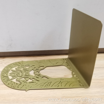 Metal hollow-out tree bookstand book by book clip